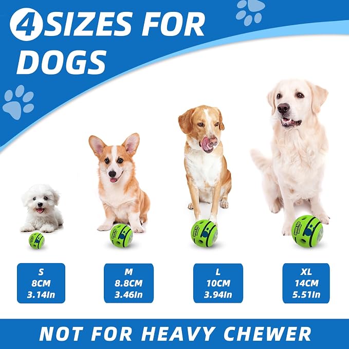 Interactive Puzzle Dog Treat Ball, S, 3.14 in (8 cm) | Treat Dispensing, Enrichment Toy