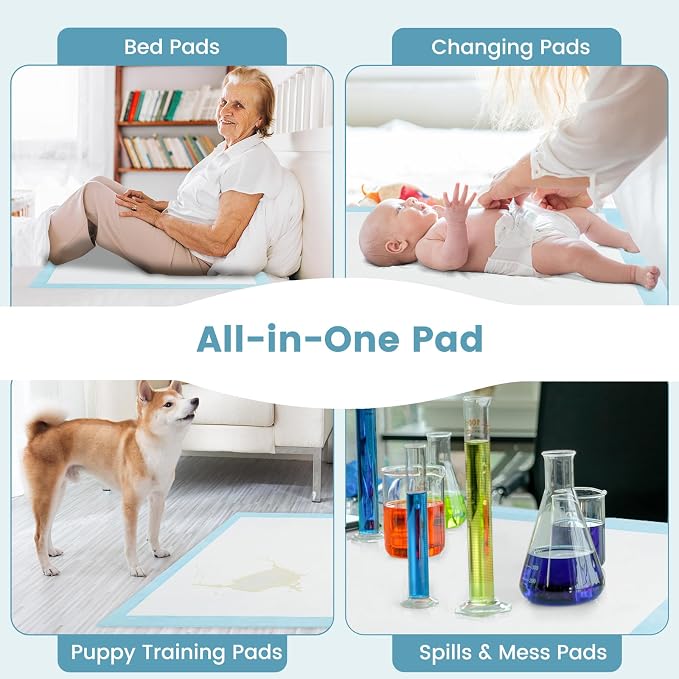 PETSITE Dog Pee Pads 36"x24"-150 Count, Dog and Puppy Potty Training Pads Super Absorbent & Leak-Proof, XL Disposable Pet Piddle Pad and Potty Pads for Dogs, Puppies, Doggie