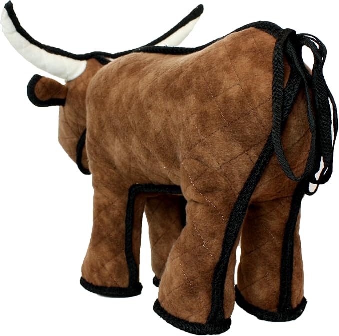 TUFFY® : Bull Dog Toy: Ultra Durable Plush Toy with Multiple Layers & Reinforced Seams, Washable and Floats, Original Construction