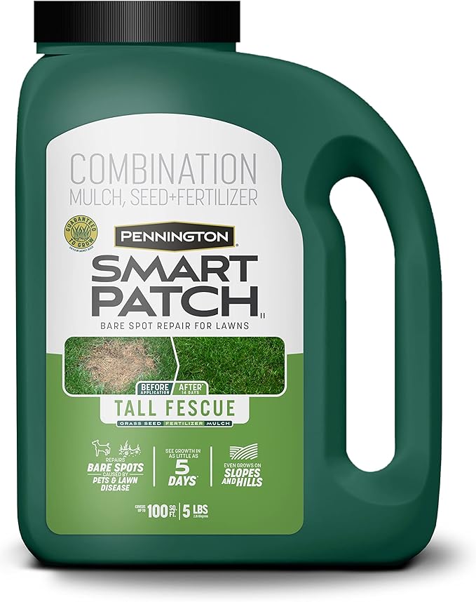 Pennington Smart Patch Tall Fescue Grass Seed, Tall Fescue 5lb Jug