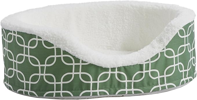MidWest Homes for Pets Orthoperdic Egg-Crate Nesting Pet Bed w/Teflon Fabric Protector, Small Green
