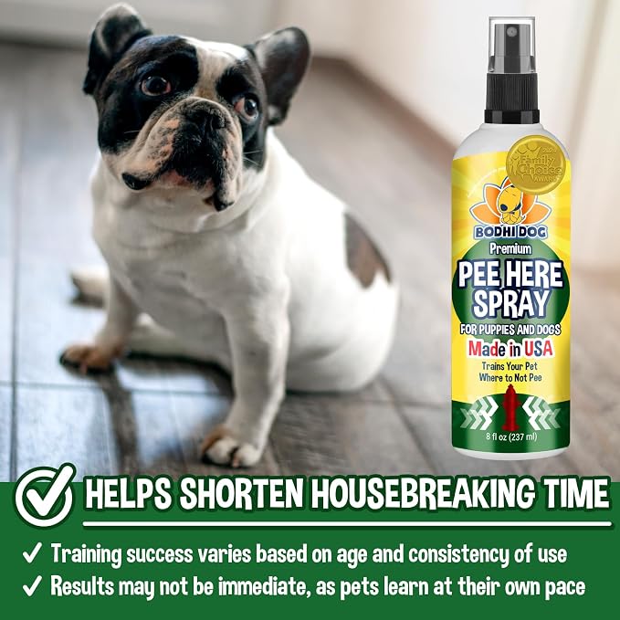 Bodhi Dog Potty Training Spray - Pee Here Spray for Dogs & Puppies - Go Here Attractant Teaches The Right Spot Indoors or Outdoors - Works Great with Puppy Pee Pads - Made in USA (8oz)