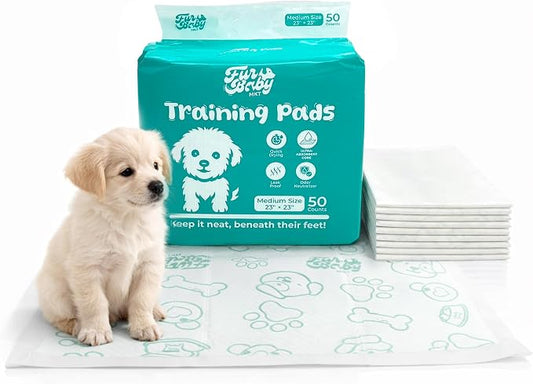 Puppy Pads for Dogs [50 Count] – [23"x23"] 6-Layer Disposable Dog Training Pads, Quick-Dry Wee Pads, Highly Absorbent Pee Pads for Dogs, Indoor Potty Training