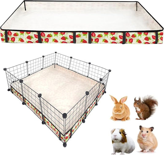 Guinea Pig Cage Liner，Washable Waterproof Oxford Cloth Cage Liners for Small Animals,Hamster Chinchilla Hedgehog Rabbit and Other Small Animals Not Include Cage(36x36 inches)