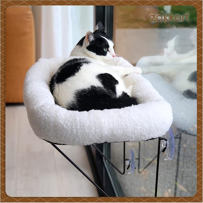 Zakkart Cat Window Perch and 2-Pack Cat Scratching Board, 2 Item Bundle
