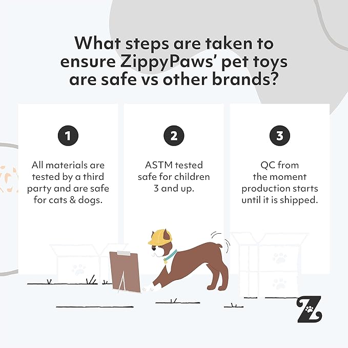 ZippyPaws Burrow - Interactive Dog Toys for Boredom - Hide & Seek, Squeaky Plush Puzzles for Small & Medium Dogs