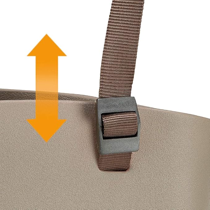 Ferplast Carrier Bag for Small Dogs with-ME, EVA, Soft Rubber Plastic, Washable, Adjustable Handles, Safety Belt Included, 21.5 x 43.5 x h 27 cm Dove Grey