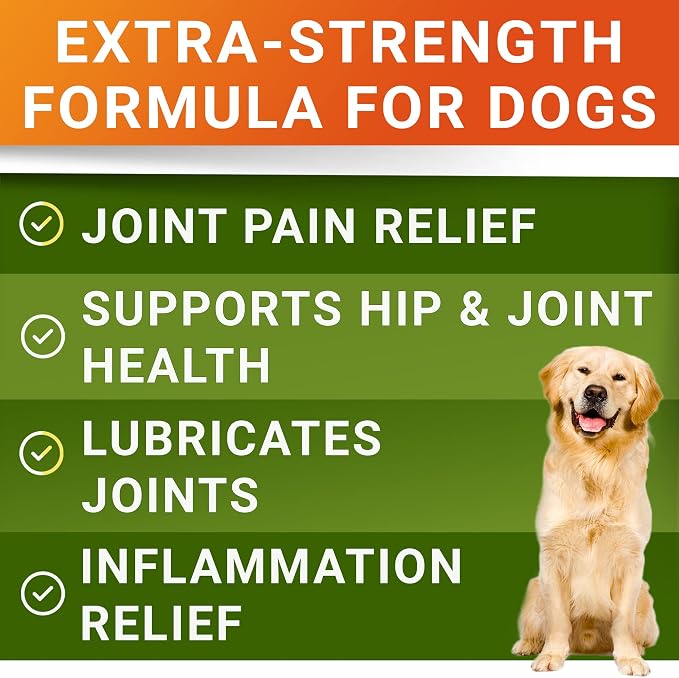 Senior Advanced Glucosamine Joint Supplement + Fish Oil Omega 3 Treats Bundle - Hip & Joint Pain Relief + Allergy and Itch Relief - Chondroitin, MSM + Omega 3 6 9, EPA & DHA - 120 + 180 Soft Chews