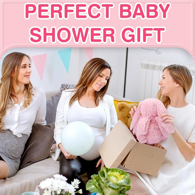 Baby Soother Cry Activated Sensor Toys,Heartbeat Bunny for Babies,Plush Stuffed Animal for Newborn Infants,Baby Toy Vibrating with Mom’s Heartbeat,Baby Shower Gifts for Girls and Boys