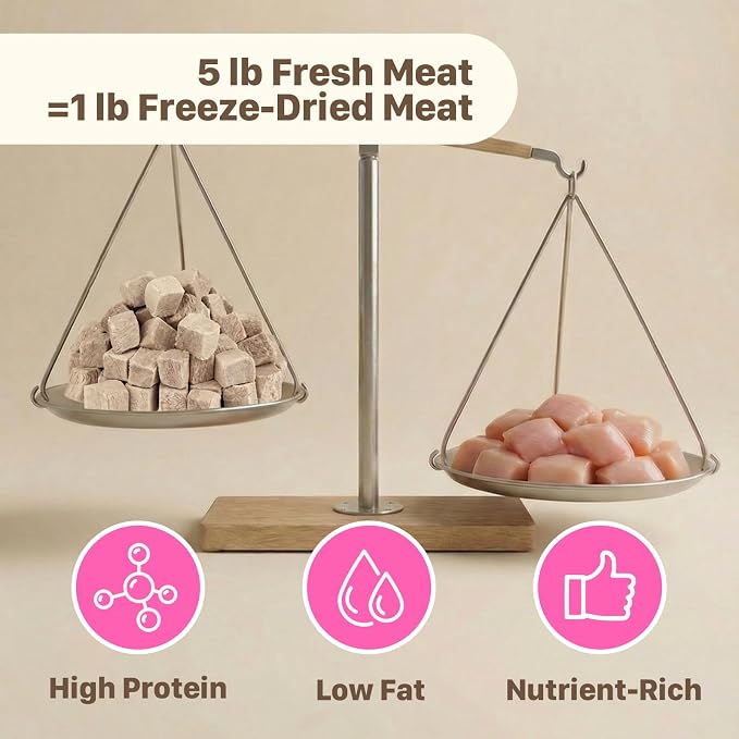 Freeze Dried Dog & Cat Treats – Single Ingredient Duck Breast, High Protein Training Treats & Food Topper, 9.9 oz