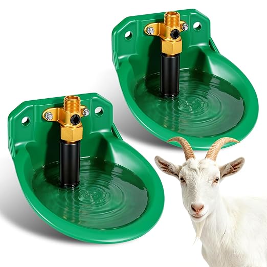 Automatic Goat Waterer Automatic Sheep Water Bowl Touch-Activated Waterer Animal Livestock Water Dispenser for Goat Sheep Pig Piglet Calf Dog