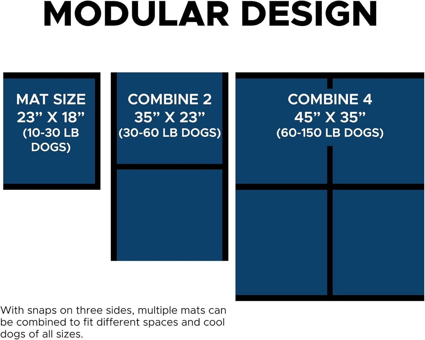 Dog Cooling Pad Dog Cooling Products Hydro Cooling Mat 4 Pack for X-Large Dogs
