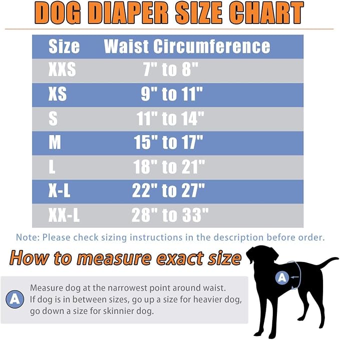 Leekalos Male Dog Diapers (3 Pack), High Absorbing Dog Belly Bands for Male Dogs, Washable Reusable Dog Male Wraps (Sky, XX-Large)