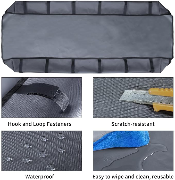 Guinea Pig Cage Liner Pet Bedding Base Waterproof Oxford Guinea Pig Cage Bottom Suitable for C & C Cage Panel (No Cage)(27x56 Inch)
