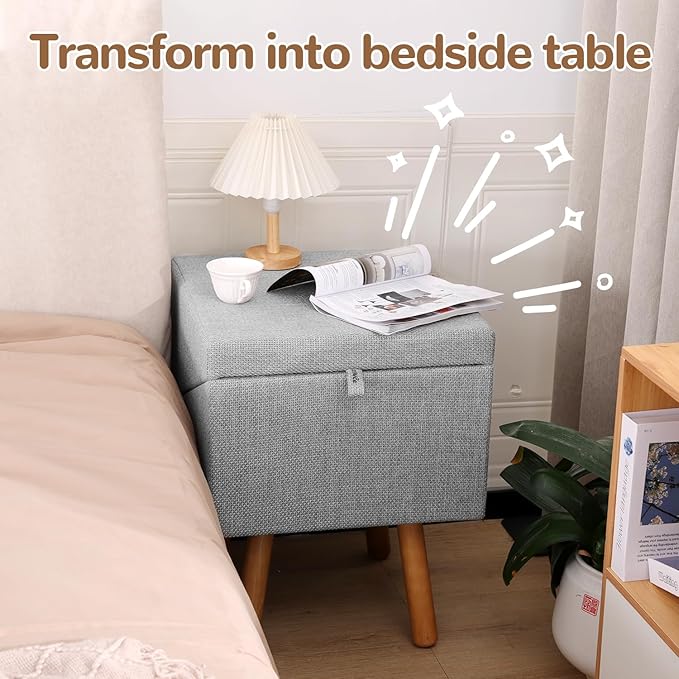 Pet Stairs for High Beds 21.06" Tall, 6-Step Dog Stairs Bedside Table Convertible, 250lbs Large Dog Steps with Storage Drawers, Non-Slip Pet Ramp for Bed Couch for Medium Large Small Dogs