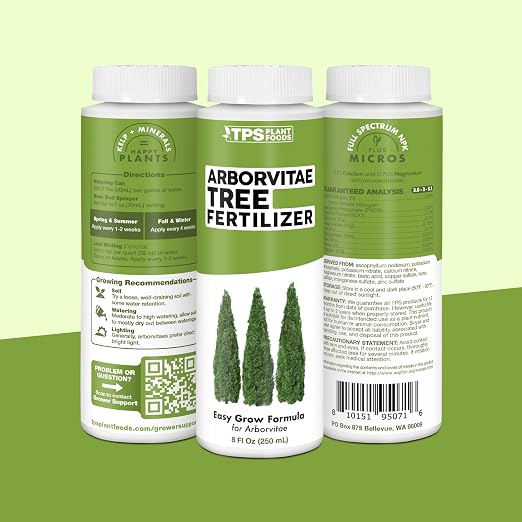 Arborvitae Tree Fertilizer – Liquid Plant Food for Fuller Green Foliage, Faster Growth & Stronger Root Development, 32 oz