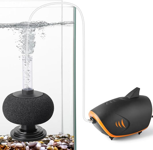 HITOP 110GPH Aquarium Air Pump and 7in Bio Sponge Filter