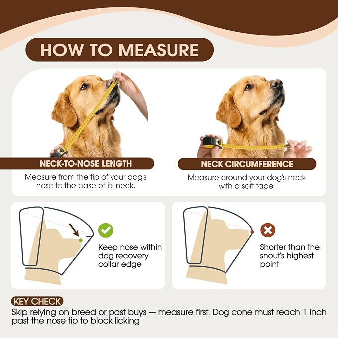 Dog Cone Collar After Surgery, Soft Cone for Small Dogs to Stop Licking, Adjustable Elizabethan Collar for Dogs, Lightweight Breathable Dog Recovery Cones for Wound Healing & Hot Spots