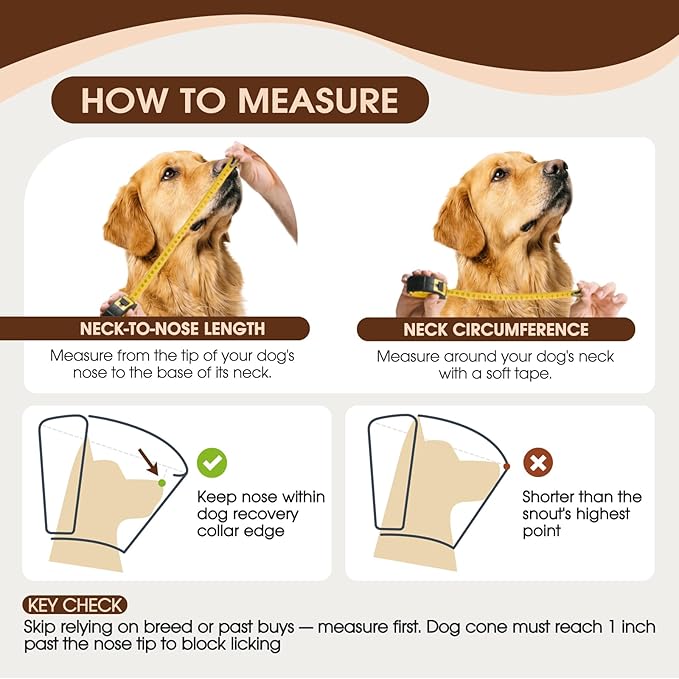 Dog Cone Collar After Surgery for Large Dogs, Adjustable Soft Cone for Dogs to Stop Licking, Professional Elizabethan Collar for Pet, Recovery Cones for Wound Healing & Hot Spots