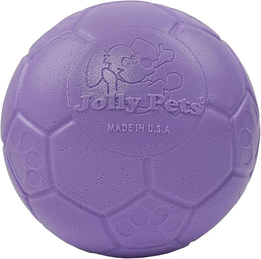 Jolly Pets Medium Jolly Soccer Ball Floating-Bouncing Dog Toy, 6" Light Purple