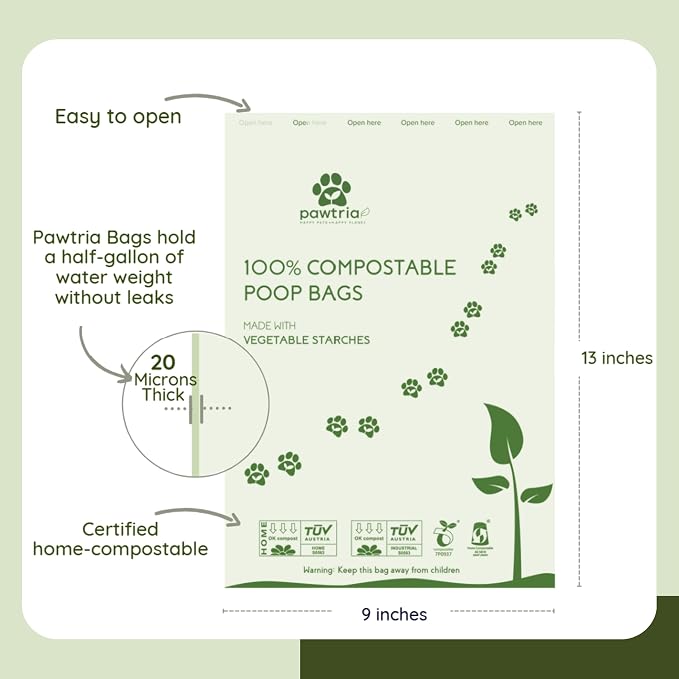 Pawtria Walk Duo Set: Dog Poop Bags (120) + Premium BPA Free Silicone Treat Case (3.25"H X 2.75"L), BPA-Free, Leak-Proof, Light, Durable, Supports Rescue Dogs (Treat Case + 120 Poo Bags)