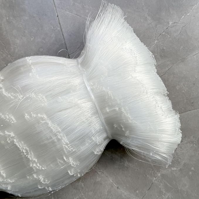 Nylon Silk Nets Fishing Net Gill Net Semi-Finished 2x2in 0.38mm | Semi-finished net for custom fishing net assembly