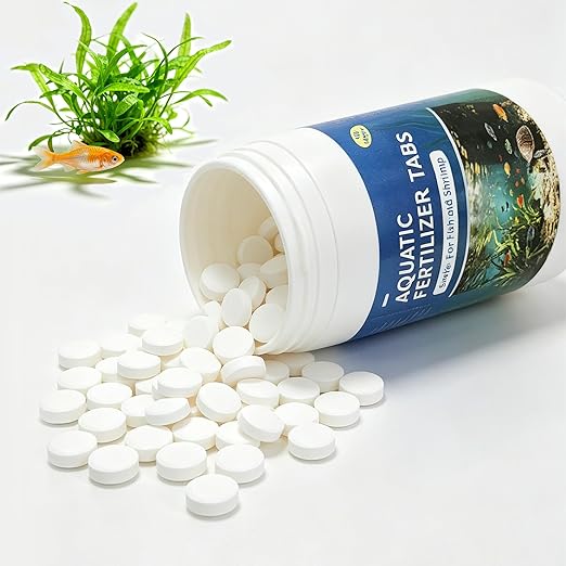Root Tabs for Freshwater Aquarium Plants – Slow Release Plant Fertilizer, Safe for Fish and Invertebrates, Supports Strong Root Growth and Healthy Leaves, 100g/Bottle (1)