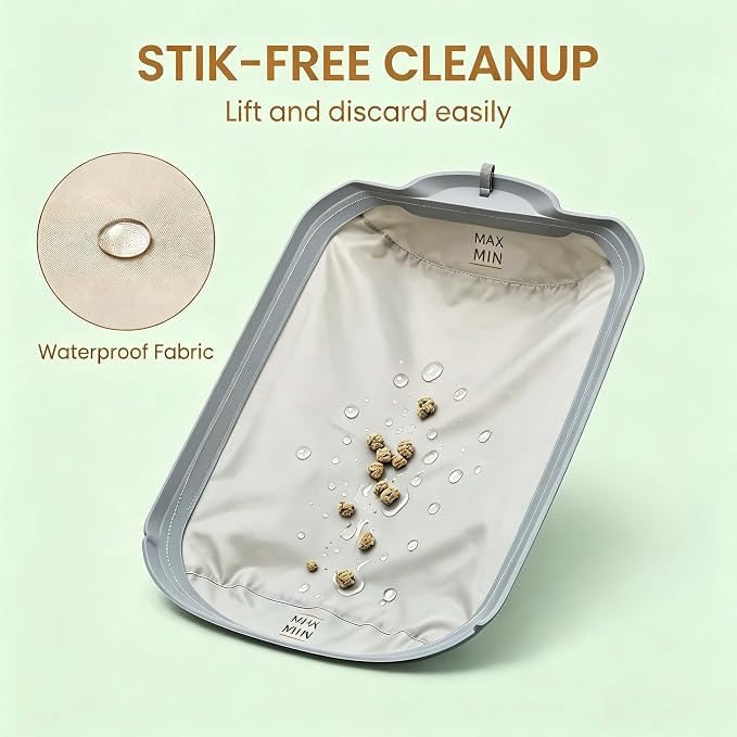 Smart Cat Litter Box Accessories Waterproof Pad Soft Fabric Liner/Pad Soft Mat Removable Liner for 95L Automatic Cat Litter Box (Two Pad Set)