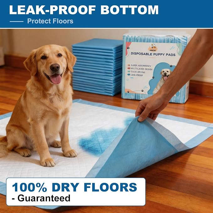 XXXL Dog Pee Pads Extra Large 36"x36" (45 Count Bulk Pack), Heavy Duty 3XL Puppy Pads for Multi-Pet Households, Super Absorbent Incontinence Underpads Value Stock
