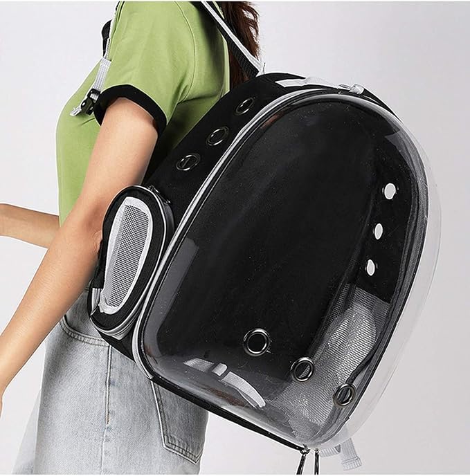 OLOTU Pet Backpack Lightweight Portable Cat Backpack, Cat Carrier for Travel/Hiking/Outdoor, Airline Approved Pet Backpack Carrier, Black Spacious