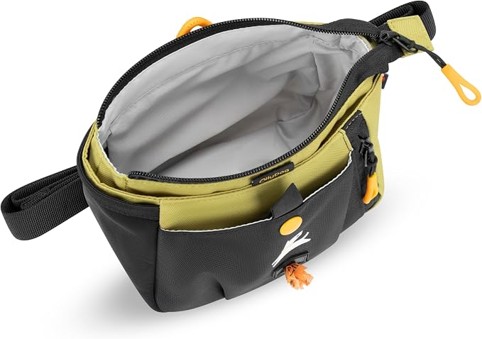 OllyDog Backcountry Day Bag | Dog Training Treat Pouch | Eco-Friendly Recycled Fabric Fanny Pack with Zipper Closure, Built-in Poop Bag Dispenser & Adjustable Waist Belt (Alchemy)