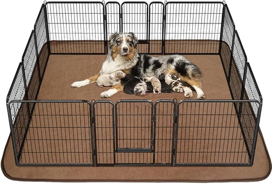 Washable Pee Pads for Dogs, Extra Large Reusable Dog Pee Pad, Waterproof Pet Mat, Dog Playpen Mats for Puppy Training Whelping Playpen Pads