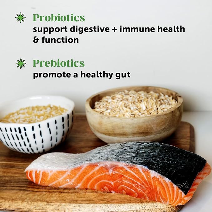 Cat Probiotics Crunchy Creamy Chews for Digestive Health - Cat Constipation + Occasional Diarrhea Relief - Daily Probiotics for Cats with Prebiotics Fiber Gut Flora Sensitive Stomach (30-Day Supply)