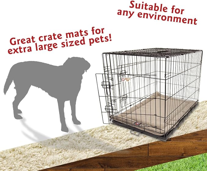 Majestic Pet 720570930193 Villa Crate Dog Bed Mat, Pearl, 48"