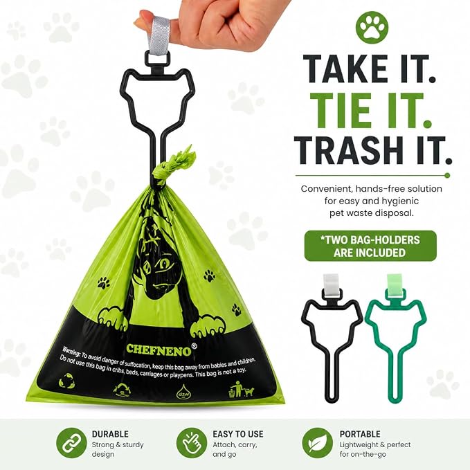 Doggy Poop Bags Biodegradable with Dispenser (1440 Bags) Eco-friendly Dog Waste Pickup Bags Landfill-friendly Refill Rolls Cat Waste Bags (Green, 72 Rolls, Lavender Scented)