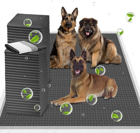 Extra Large 54"x37" 35 Pcs Odor-Control Super Absorbency Charcoal Pee Pads for Dogs,Leak-Proof Pet Training Pee Pads,Thicken Disposable Potty Pads Puppy Training Pads for Cats Rabbits