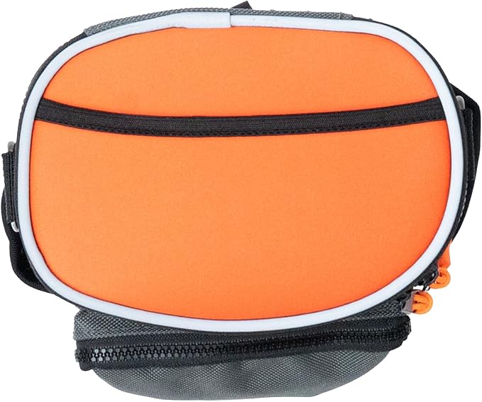 Quickdraw XL Dog Treat Pouch – Multipurpose Training Bag with Waste Bag Dispenser, Phone Pocket, Water Bottle Holders and 3-Way Strap – Durable and Reflective (Orange)