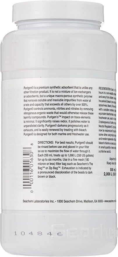 Seachem Purigen Organic Filtration Resin - Fresh and Saltwater 500 ml (116016308)