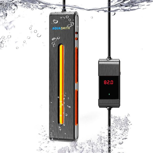 AQUASMITH Aquarium Heater,500W Fish Tank Heater,Suitable for 90-120 Gallon Fish Tank,Dual-chip Intelligent Temperature Control,Has a Variety of Intelligent Security Protection Functions