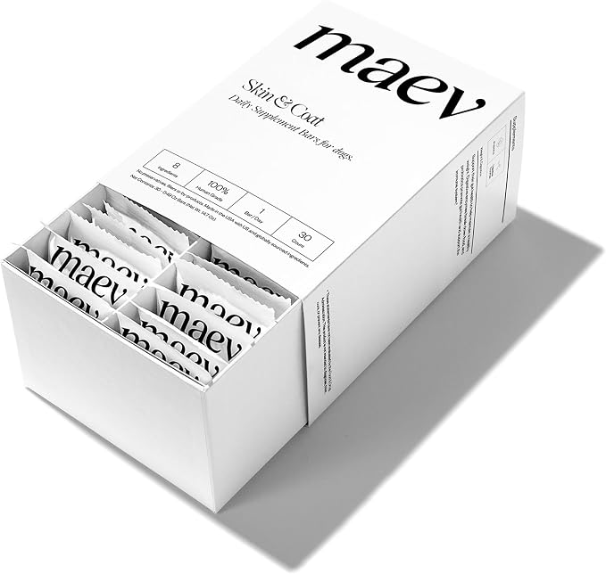 MAEV Human-Grade Skin & Coat Supplement Bars | Natural Support for a Healthy Skin & Coat, 30 Count (Pack of 2)