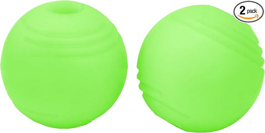 Chew King by Mammoth Set of 2 Glowing Fetch Ball, Durable Bouncy Interactive Toy for Pets & Dogs, Lightweight, 3 Inch, Fits Ball Launcher