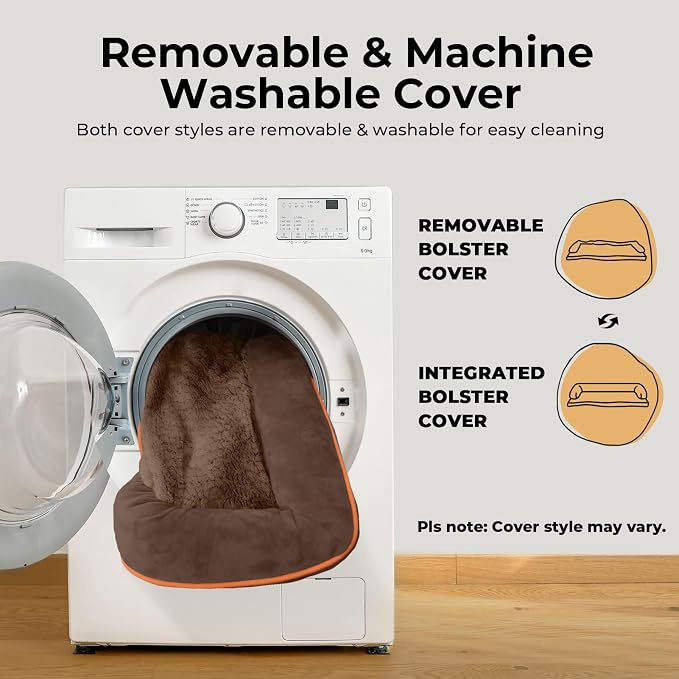 Small Dog Bed Orthopedic Washable Cat Bed Memory Foam Small Couch Sofa Indoor Comfy Pet Beds with Waterproof Removable Cover & Non-Slip Bottom