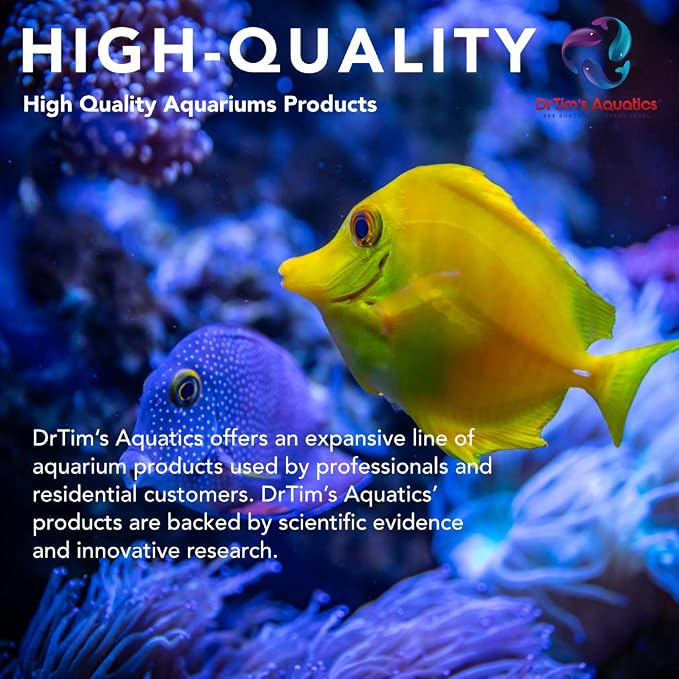 DrTim’s Aquatics AquaCleanse for Freshwater Aquariums – 128 oz – Tap Water Conditioner – Prepares Water for Fish Tanks, Supports Visual Clarity & Stable, Balanced Parameters