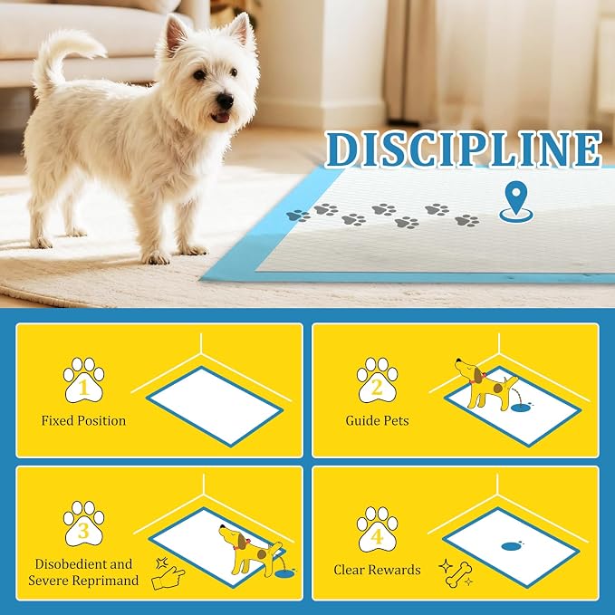 23"x35" Disposable Dog Pee Pads 20 Count Medium Dog Pads for Small Apartments Travel Pet Sitting Leak-Proof Odor-Control