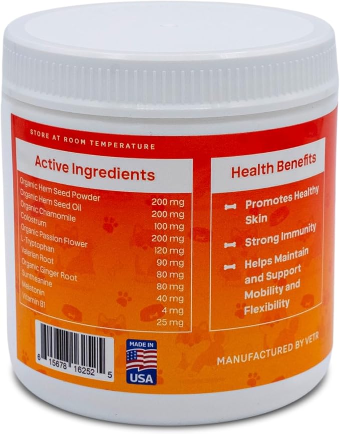 Vetr Dog Multivitamin Treats, 120 Chews Chicken Flavor, Daily Pet Dog Vitamins and Supplements with Glucosamine, Chondroitin, & Probiotics, Hip & Joint, Immune Support, & Digestive Care