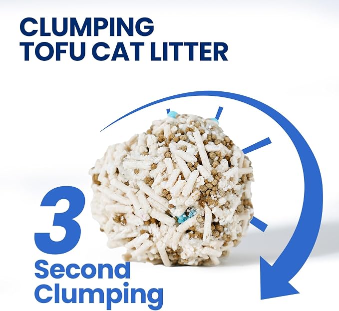 OPET Mixed Tofu & Bentonite Cat Litter, Green Tea Scented Clumping Litter for Multi-Cat Homes, Fast Strong Clumping, 99.9% Dust Free & Low Tracking Natural Litter, High Absorbency Odor Control (18lb)