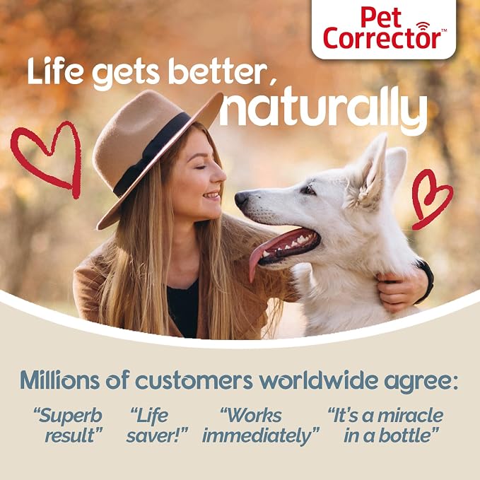 PET CORRECTOR Dog Trainer, 200ml. 2 Pack- Stops Barking, Jumping Up, Place Avoidance, Food Stealing, Dog Fights & Attacks. Help stop unwanted dog behaviour. Easy to use, safe, humane and effective.