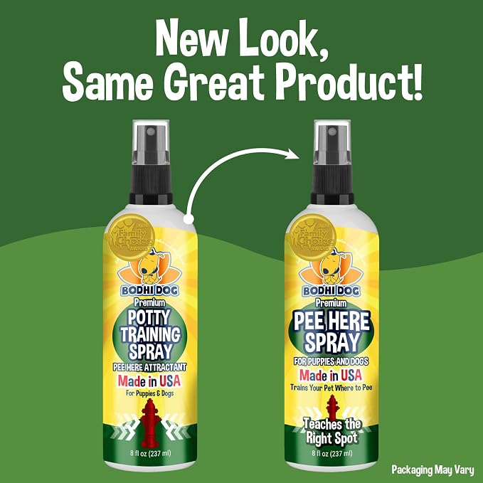 Bodhi Dog Potty Training Spray - Pee Here Spray for Dogs & Puppies - Go Here Attractant Teaches The Right Spot Indoors or Outdoors - Works Great with Puppy Pee Pads - Made in USA (8oz)