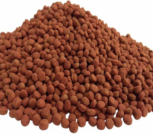 18-lbs, 6mm Koi & Pond Fish Floating Pellets, Color Enhancing Pellets with Anchovy Fish Meal, Krill, Astaxanthin. 6mm - 1/4" Color Enhancing Floating Pellets...18-lb -Box