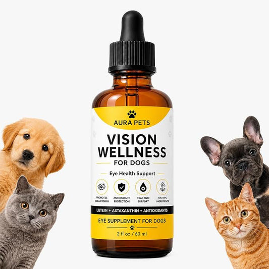 Advanced Vision Formula for Dogs, Support Eye Health with Lutein Zeaxanthin, Astaxanthin Helps Maintain Clear and Reduces Cloudiness, 2 Fl oz (1 Pcs)